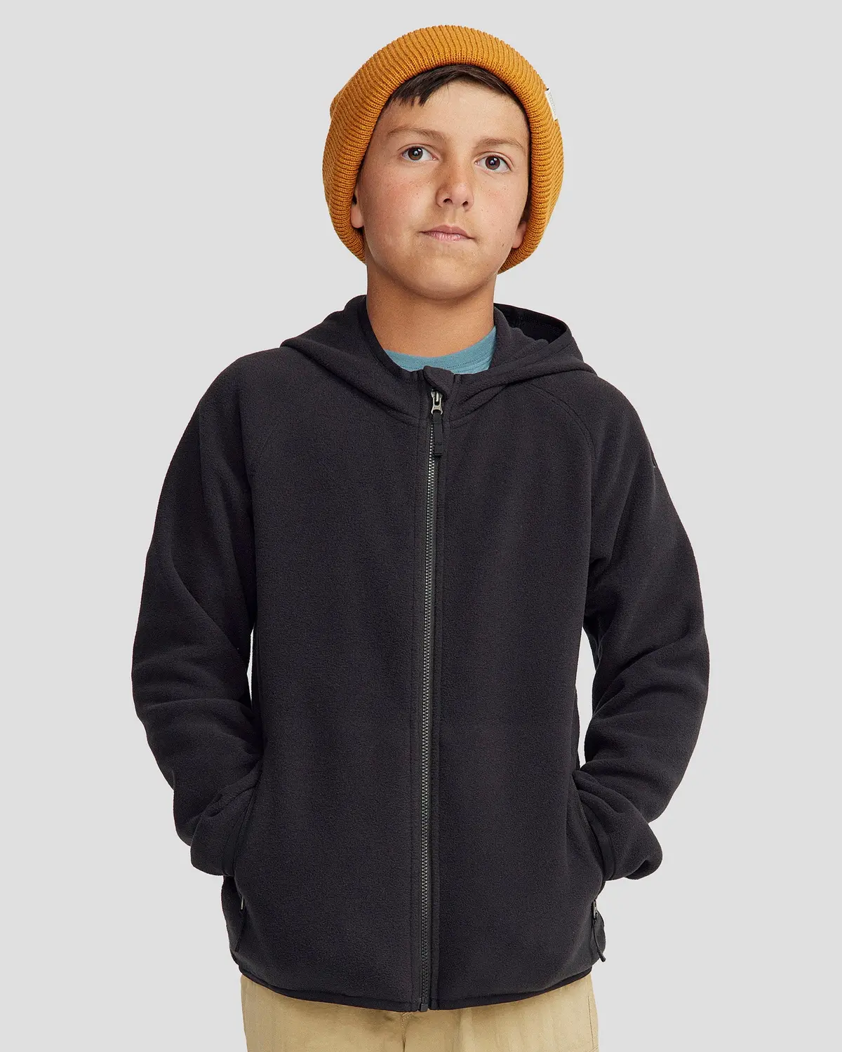 Youth Ridge 100 Primaloft Hooded Jacket - Black 3