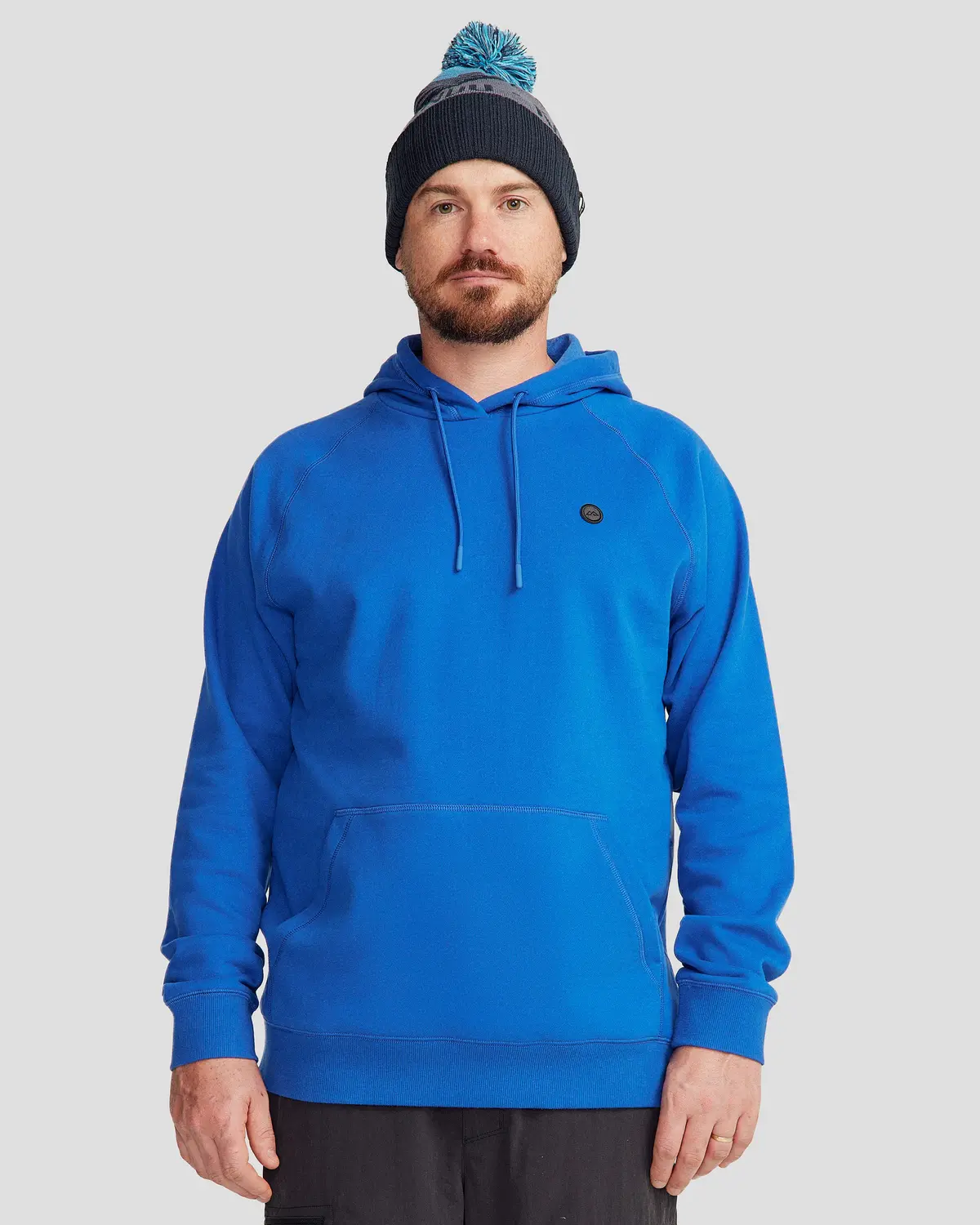Men's Peak Badge Hoodie - Peak Blue 1