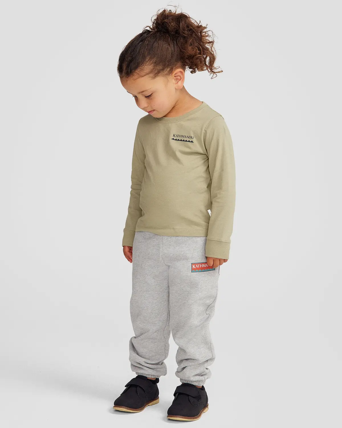 Kids' Heritage Organic Cotton Long Sleeve T-Shirt - Light Beech 2