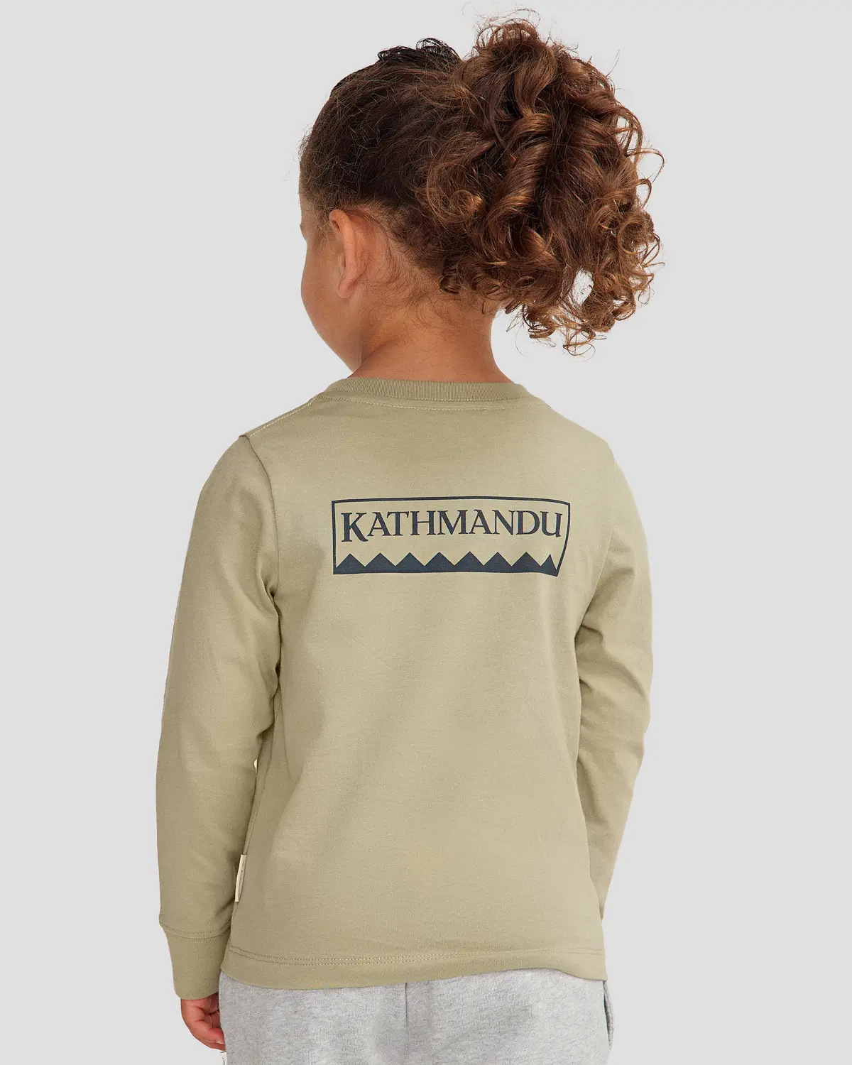 Kids' Heritage Organic Cotton Long Sleeve T-Shirt - Light Beech 3
