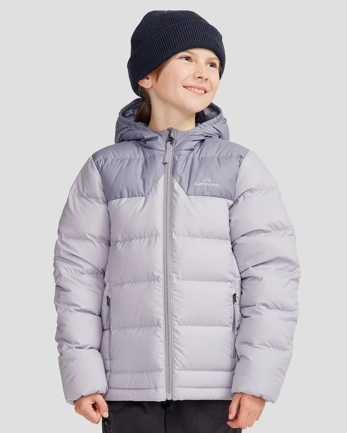 Youth's Epiq Down Hooded Jacket - Dark Haze/Light Haze 1