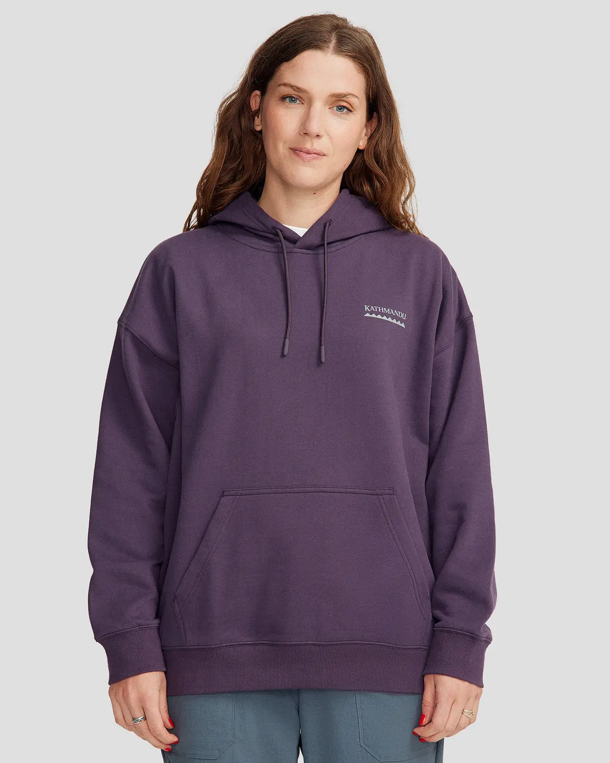 Heritage Logo Women's Slouchy Brushed Hoodie - Orbit 1