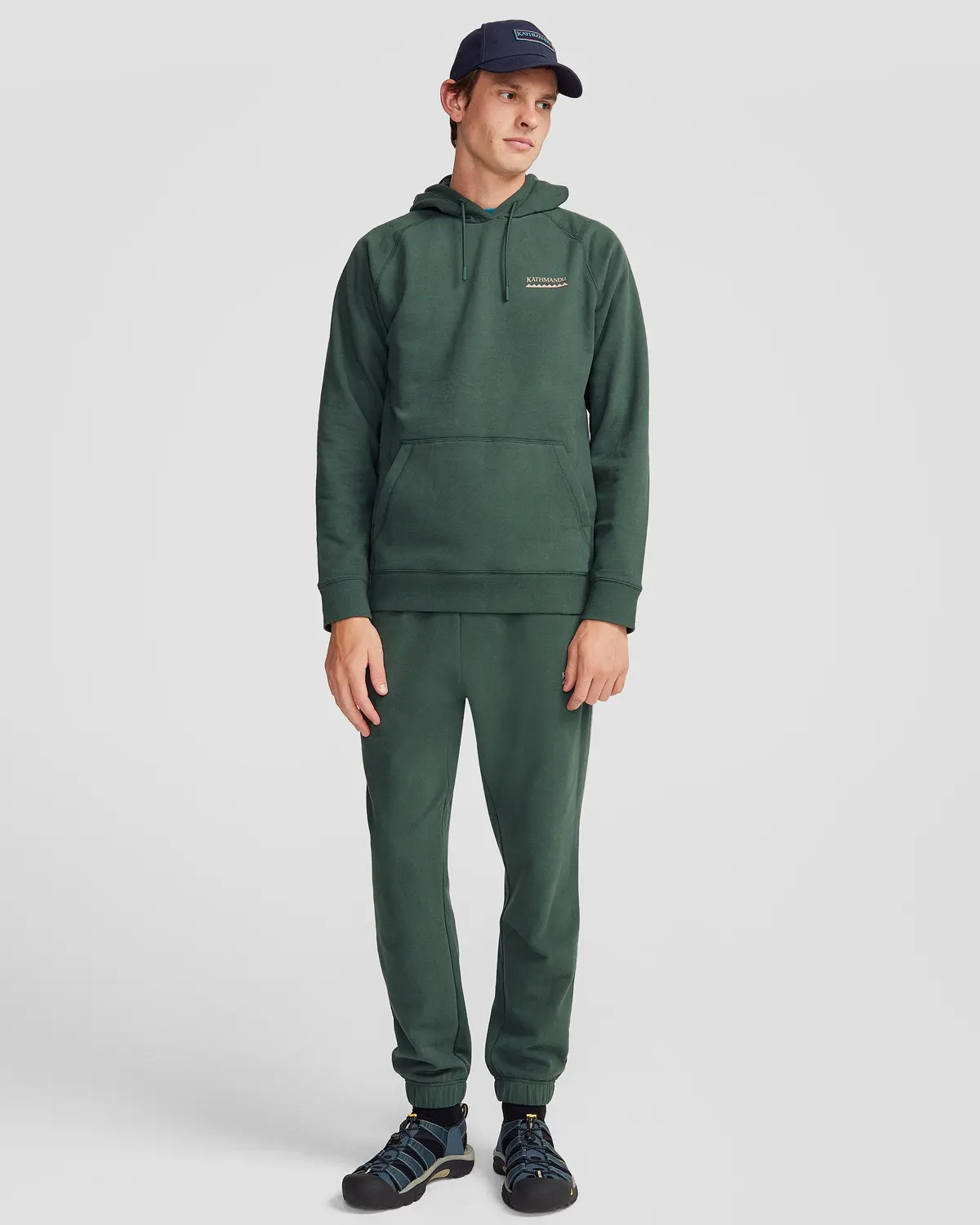 Men's Heritage Logo Brushed Hoodie - Deep Forest 2