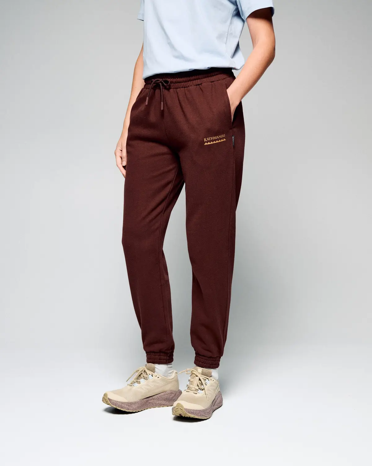 Women's Heritage Logo Slouchy Brushed Joggers - Cocoa 2