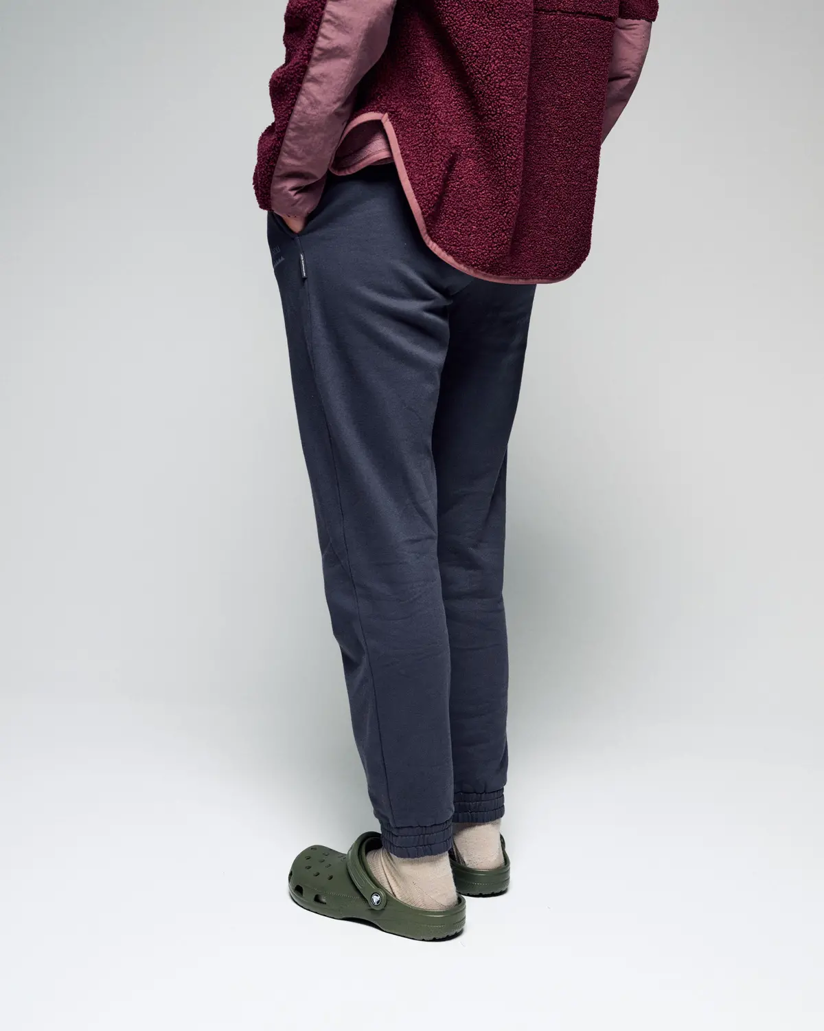 Women's Heritage Logo Slouchy Brushed Joggers - Shale 5