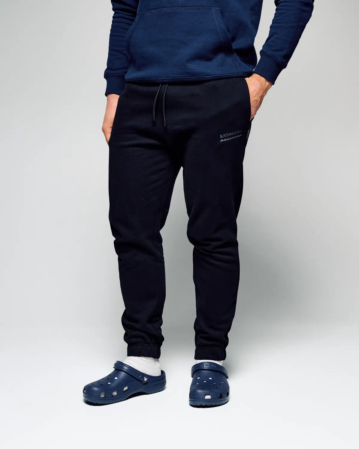 Men's Heritage Logo Brushed Joggers - Black Stingray 2