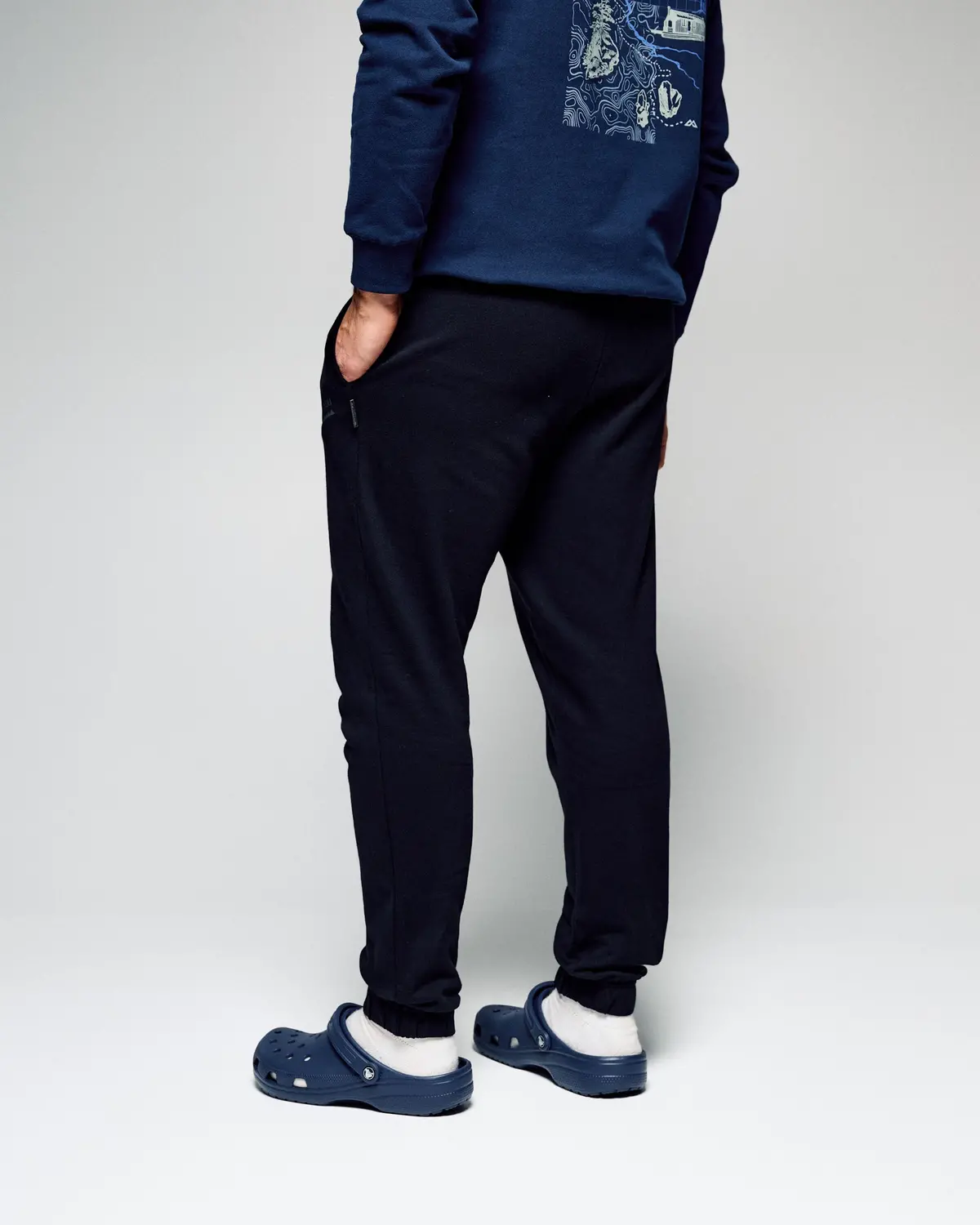 Men's Heritage Logo Brushed Joggers - Black Stingray 3