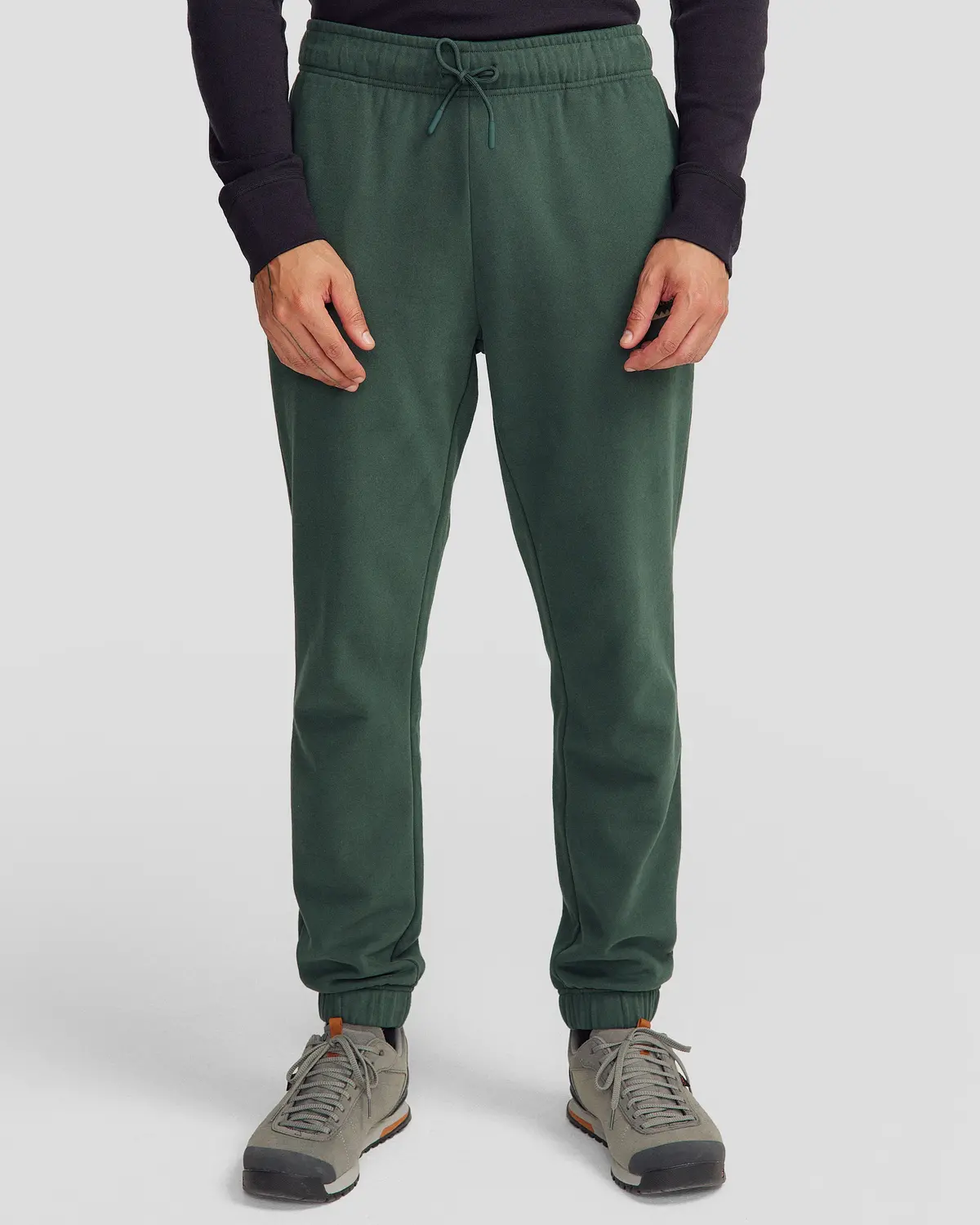 Men's Heritage Logo Brushed Joggers - Deep Forest 1