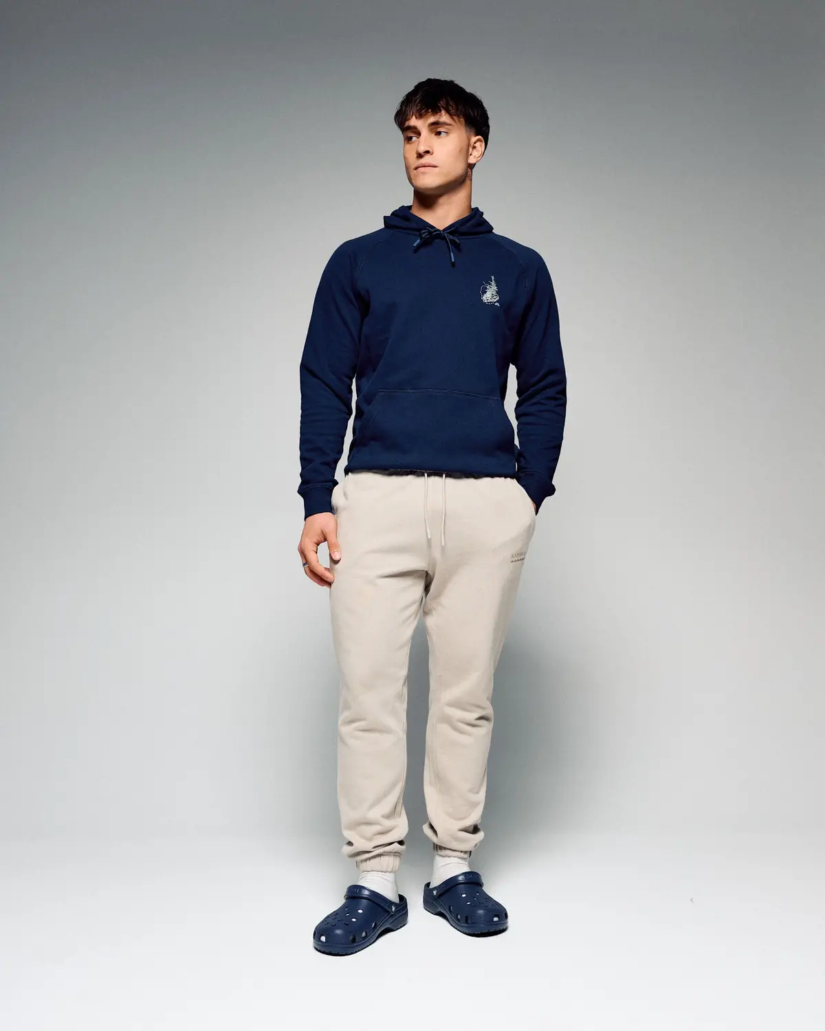 Men's Heritage Logo Brushed Joggers - Light Hike 1