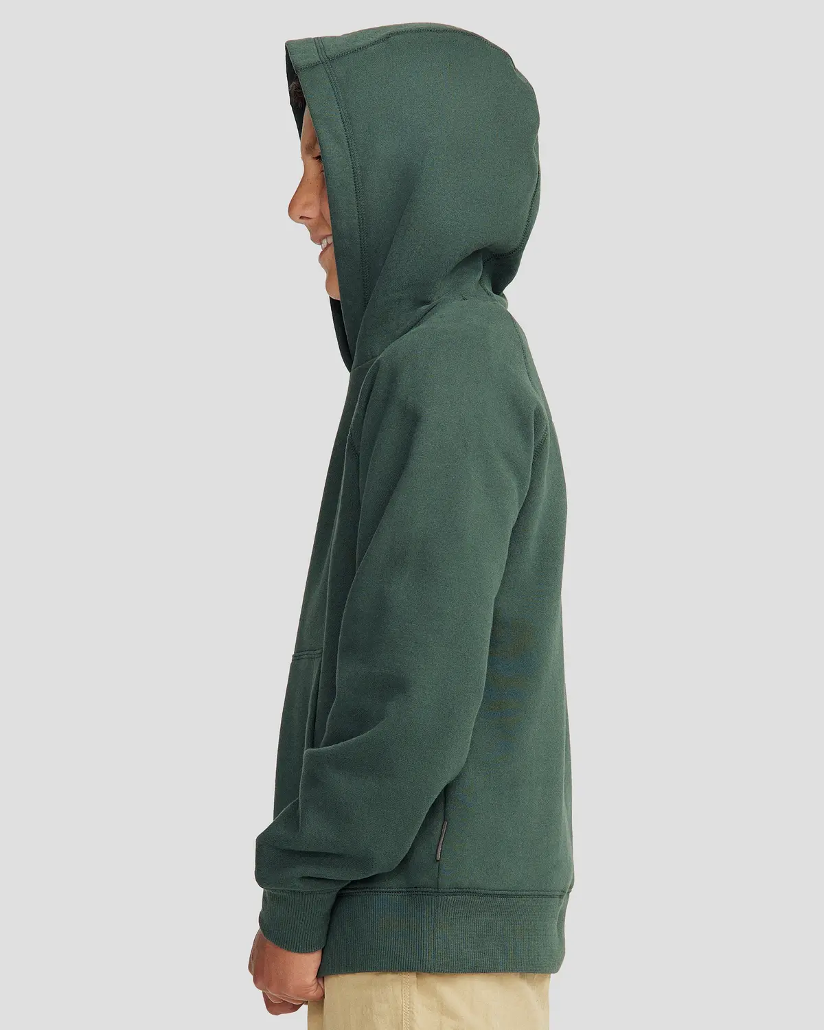 Youth Heritage Logo Brushed Hoodie - Deep Forest 3