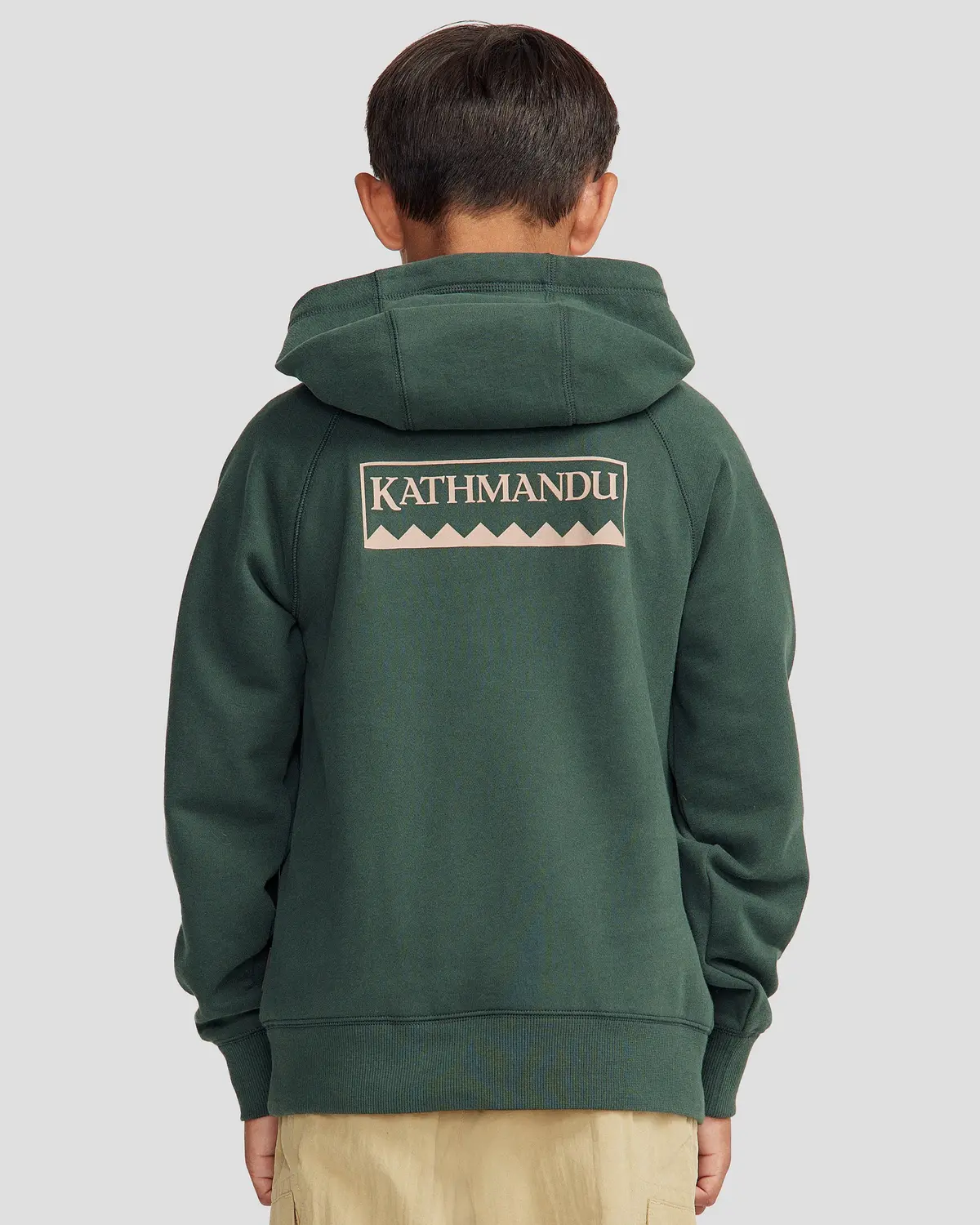Youth Heritage Logo Brushed Hoodie - Deep Forest 4