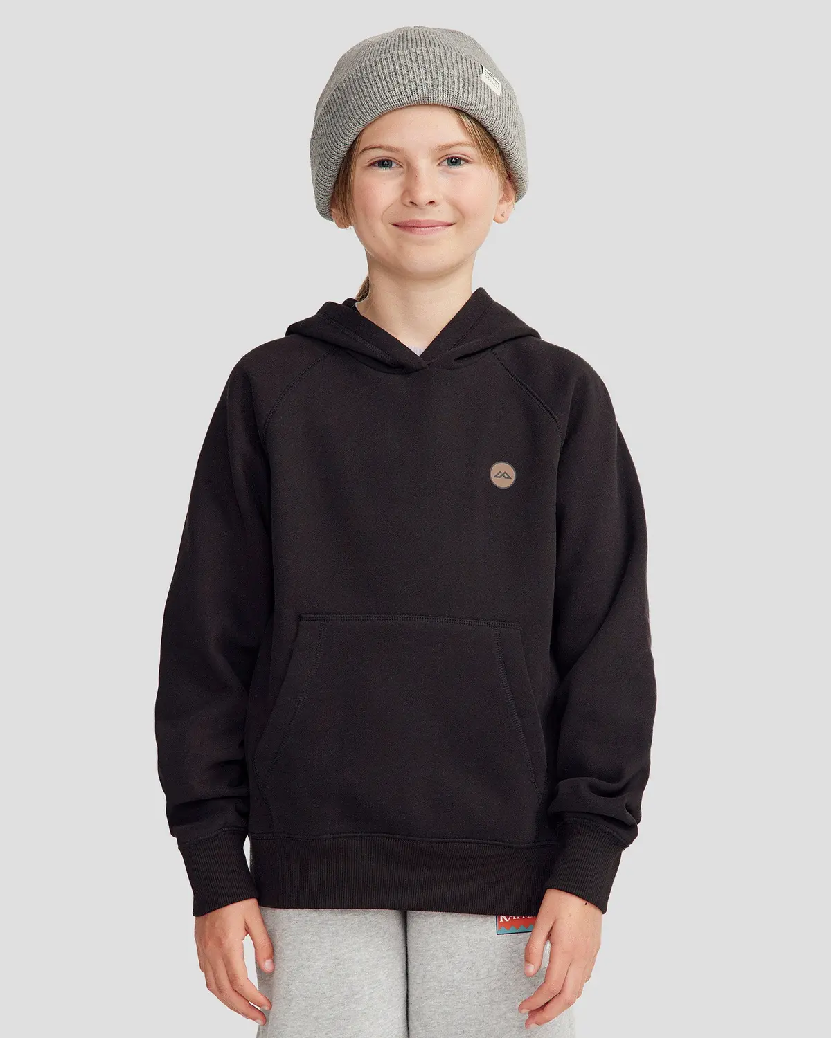 Youth Peak Hoodie - Black Stingray 1
