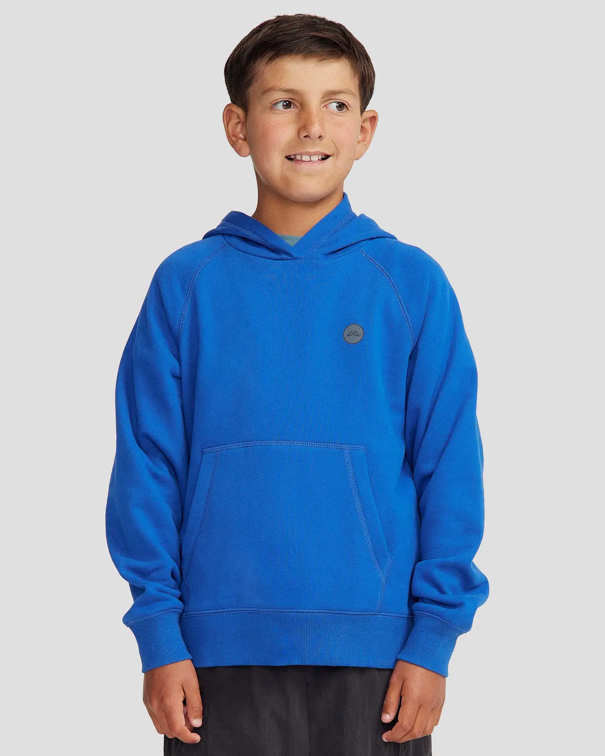 Youth Peak Brushed Hoodie - Peak Blue 1
