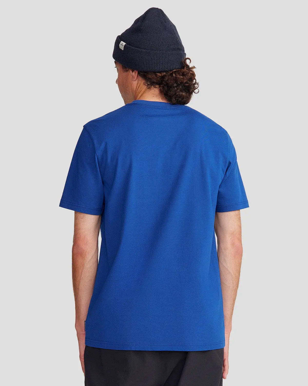 Men's Mountain Photo Organic Cotton T-Shirt - Bright Navy 3