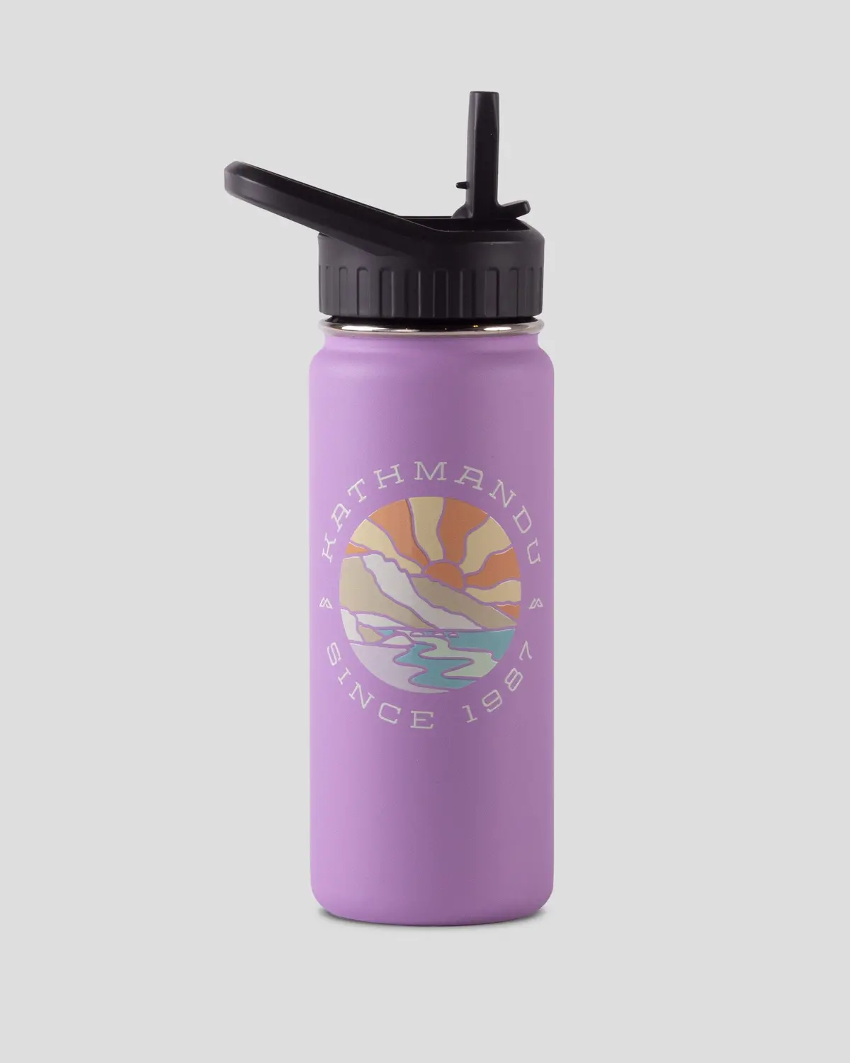 Kids' Straw Lid Insulated Bottle - 530 Ml - Zen 1