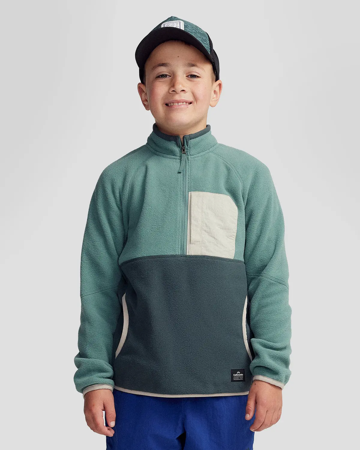 Kids’ Trailhead Fleece Lightweight Pullover - Light Forest 1