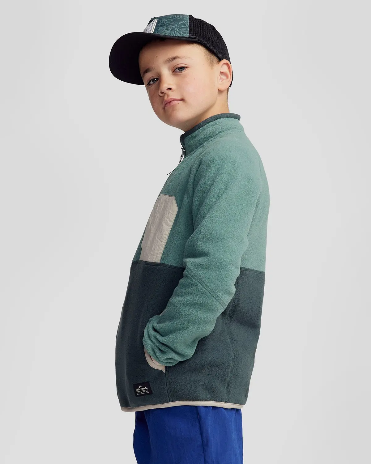 Kids’ Trailhead Fleece Lightweight Pullover - Light Forest 3