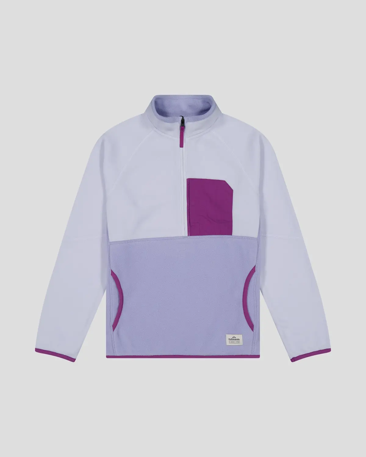 Kids’ Trailhead Fleece Lightweight Pullover - Bright Lilac 5