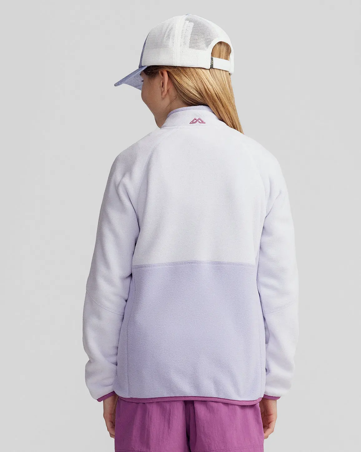 Kids’ Trailhead Fleece Lightweight Pullover - Bright Lilac 4