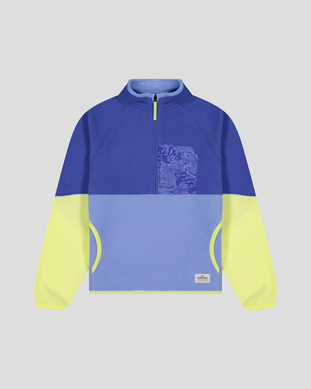 Kids’ Trailhead Fleece Lightweight Pullover - Peri/Zing 5