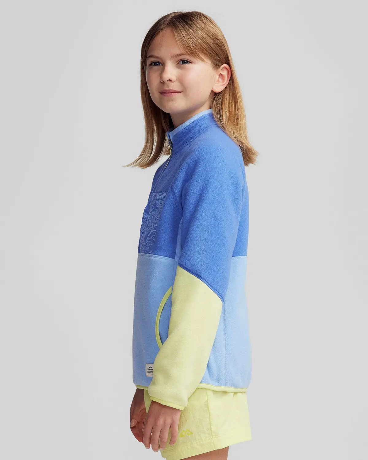 Kids’ Trailhead Fleece Lightweight Pullover - Peri/Zing 3