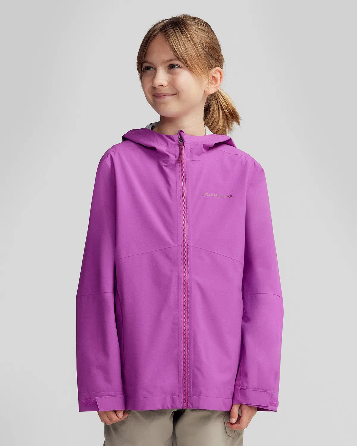 Kids’ Trailhead Stretch 2.5L Rain Jacket - Vivid Purple 1
