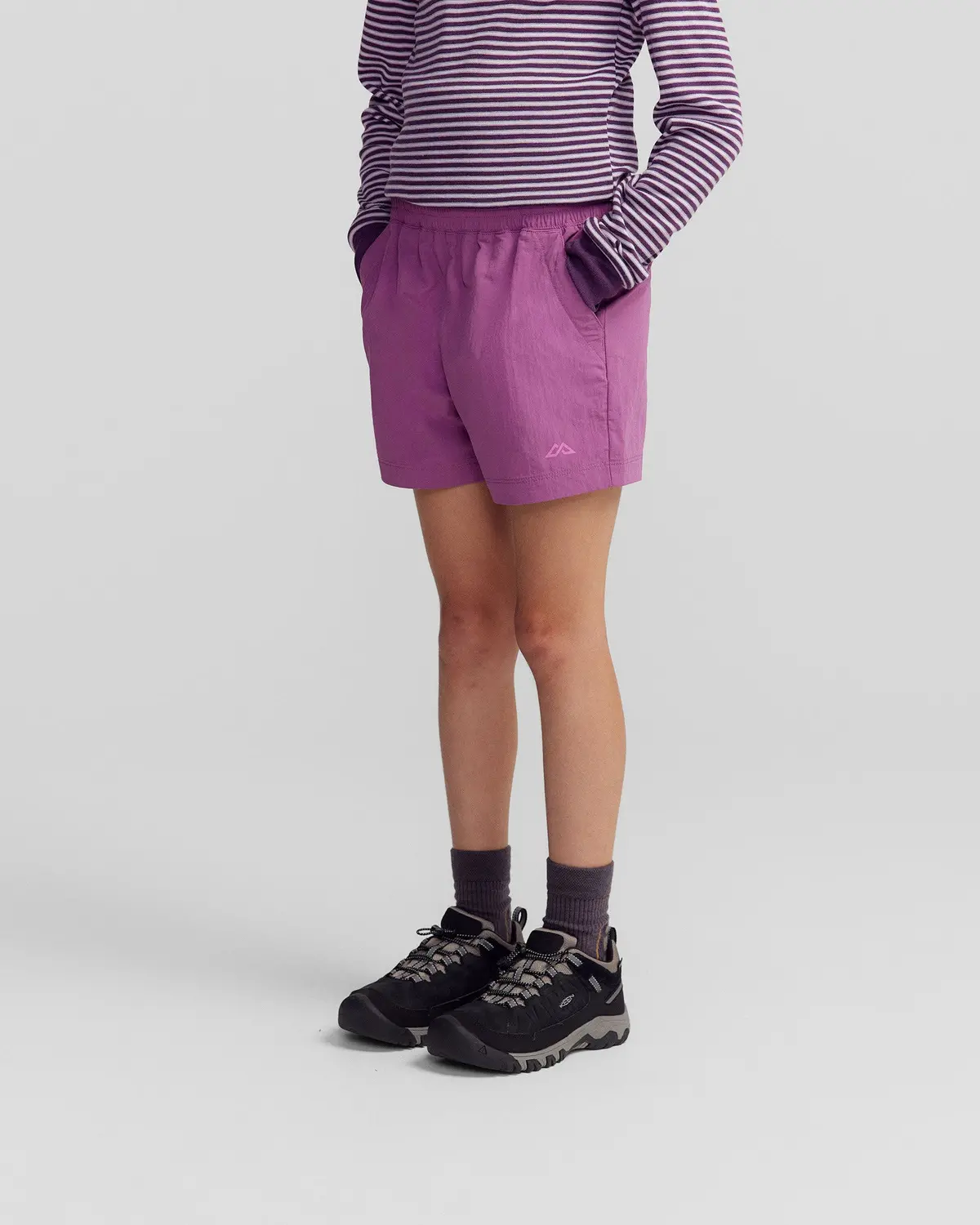 Kids’ Evry-Day Shorts  -  Washed Berry 3