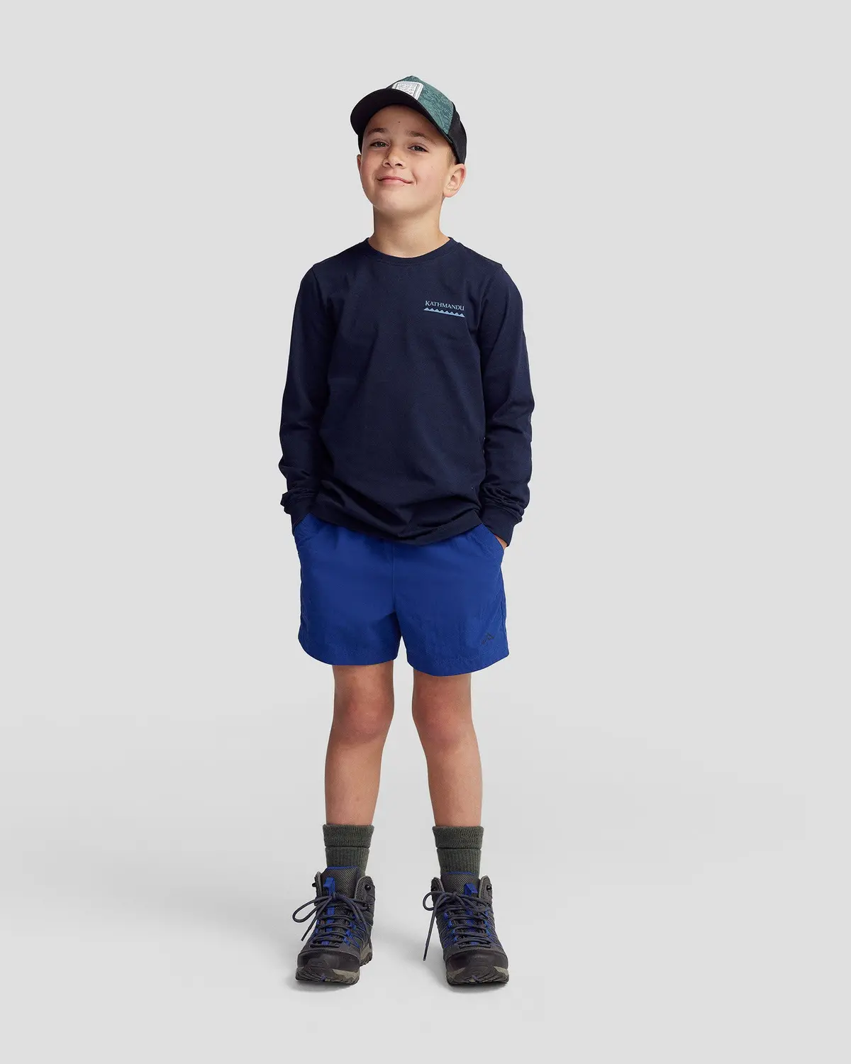 Kids’ Evry-Day Shorts  -  Bright Navy 2