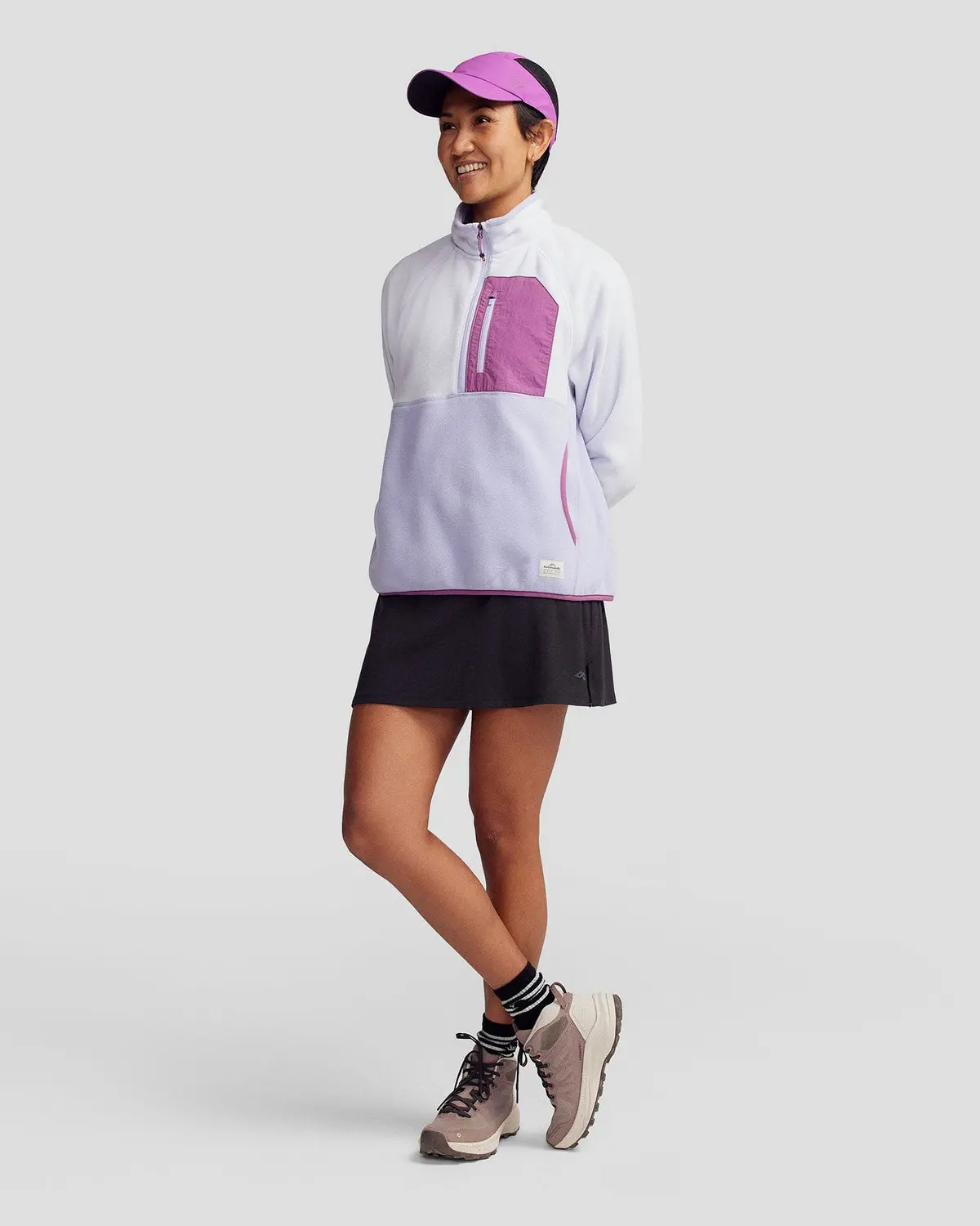Women’S Trailhead Fleece Lightweight Pullover  -  Lilac/Bright Lilac 2