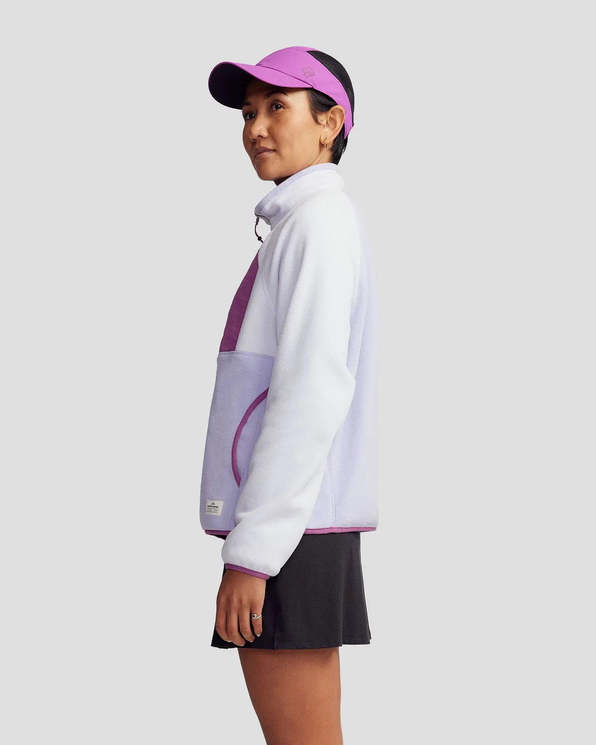 Women’S Trailhead Fleece Lightweight Pullover  -  Lilac/Bright Lilac 3