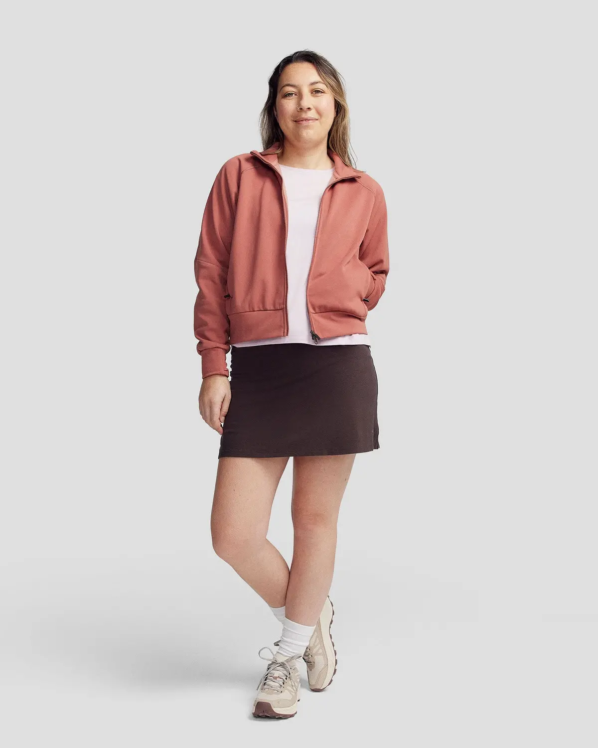 Women’S Anytime Bomber Jacket  -  Dark Clay 3