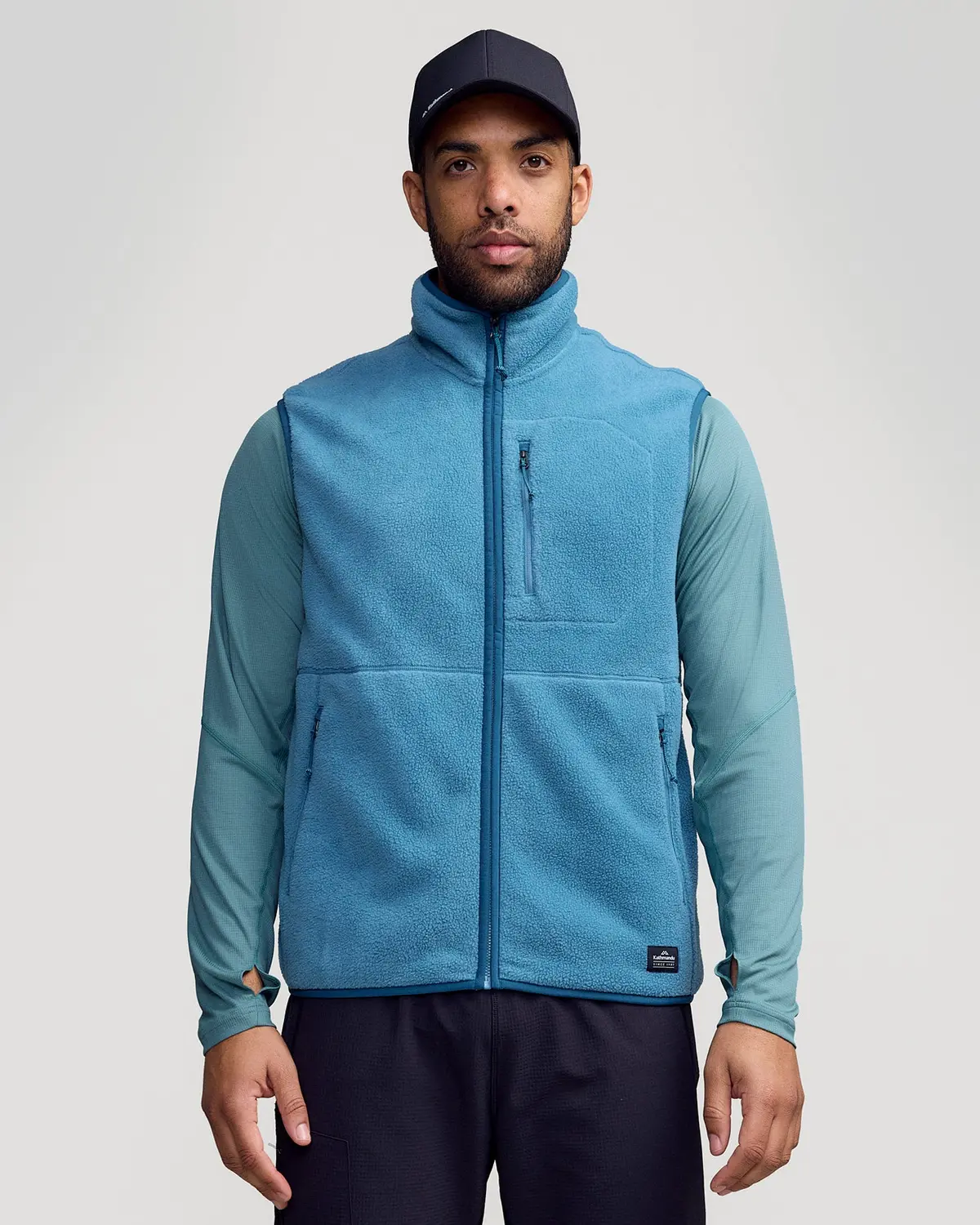Men's Trailhead Fleece Vest - Washed Blue 1