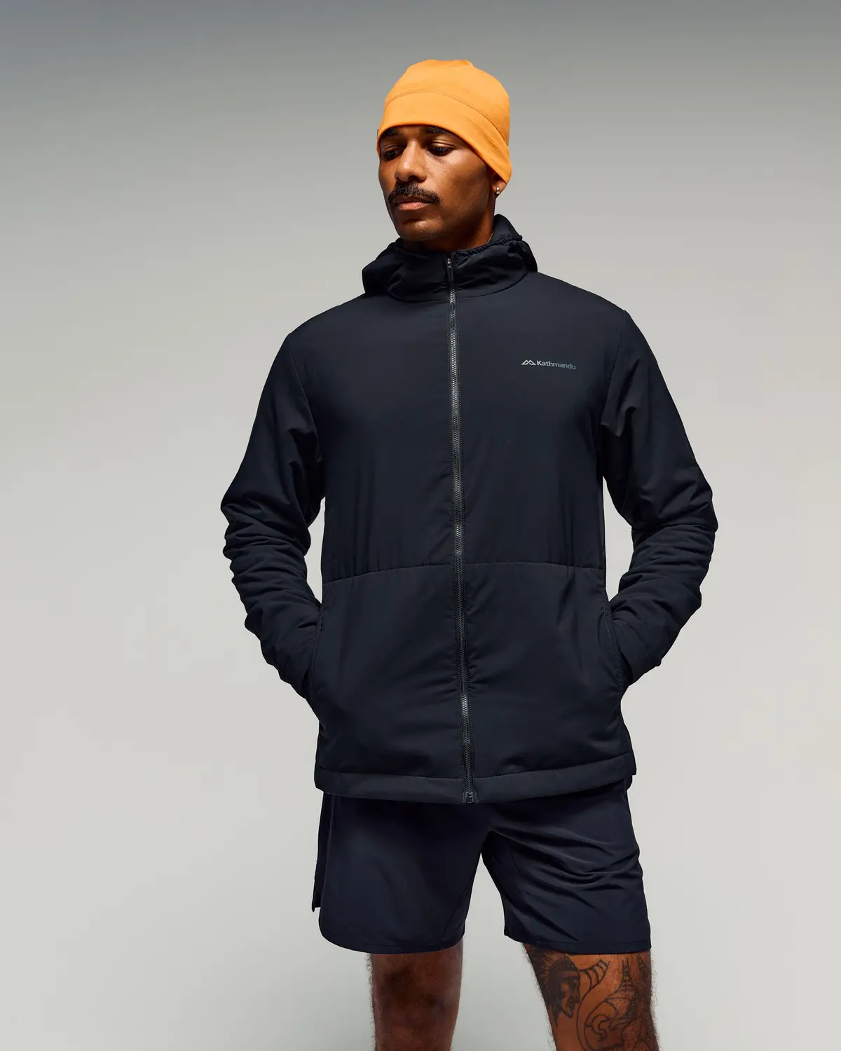 Men's Anytime Lt Insulated Hooded Jacket -  Black Stingray 1