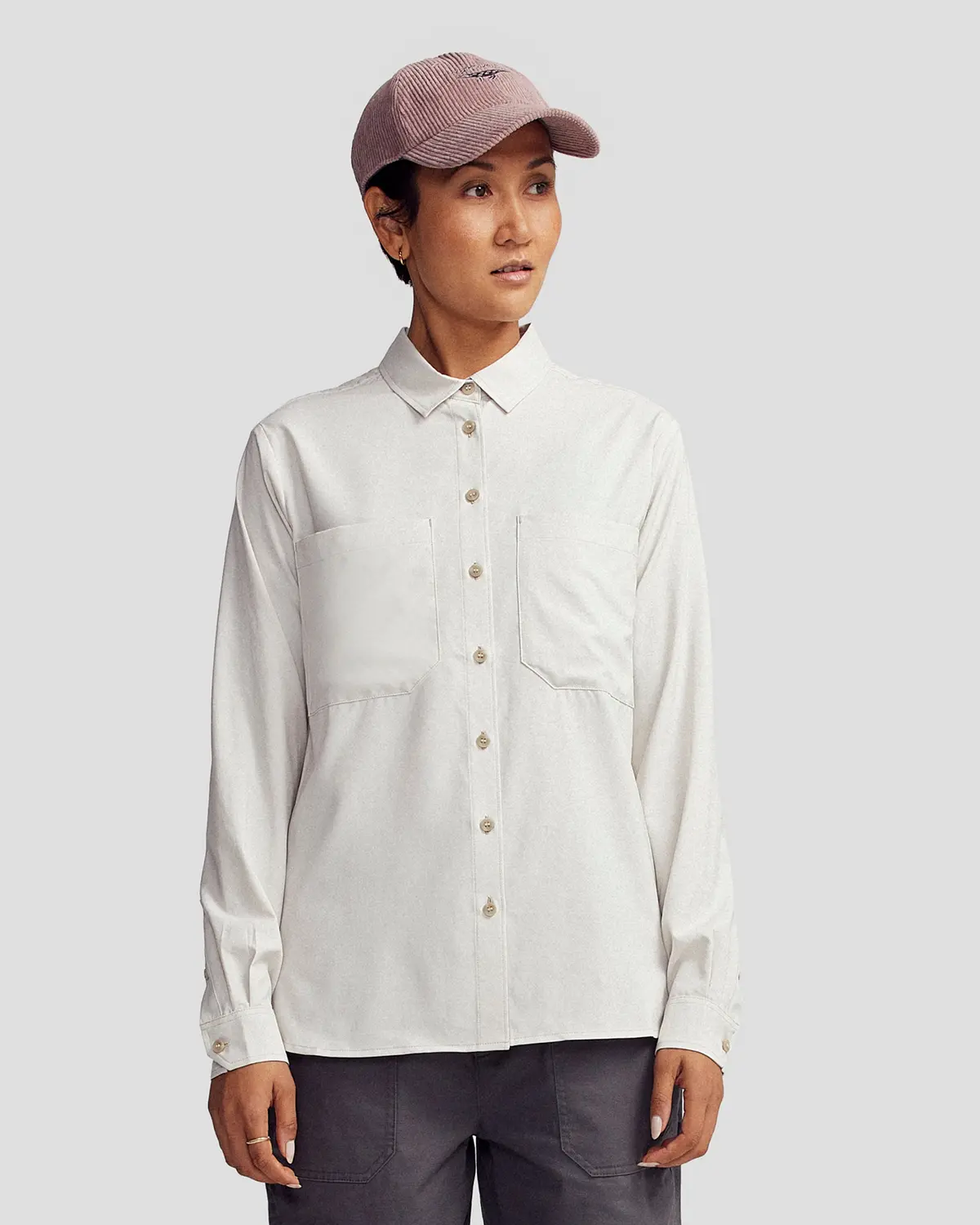 Women’S Flight Stretch Long Sleeve Shirt  -  Shroom 1