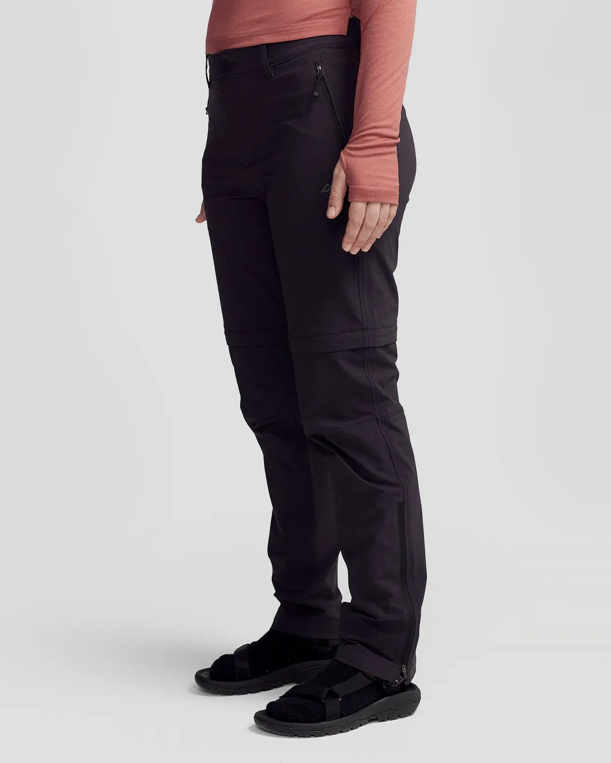 Women's Ridge Convertible Pants - Black Stingray 3