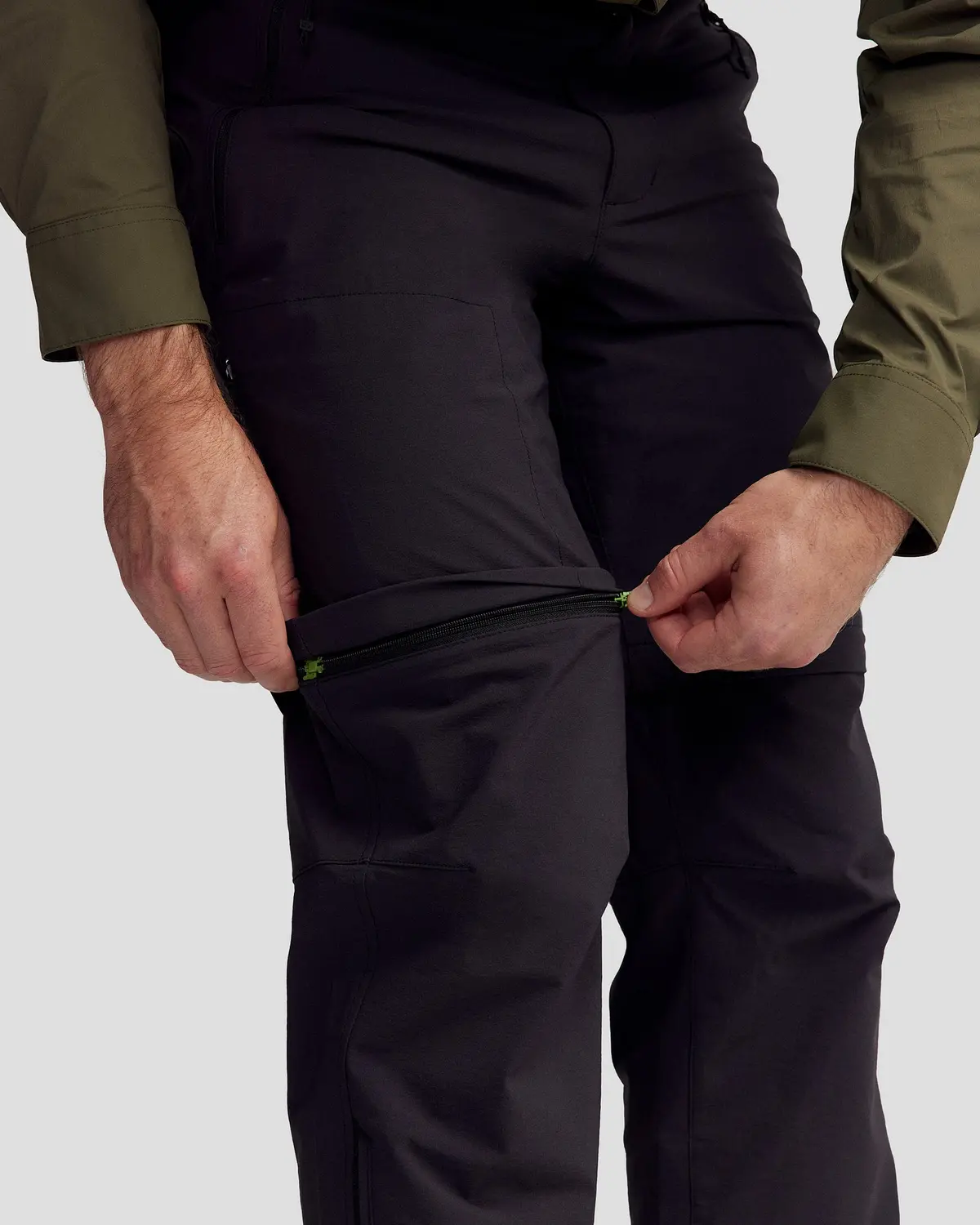 Men’S Ridge Convertible Pants - Black Stingray 3