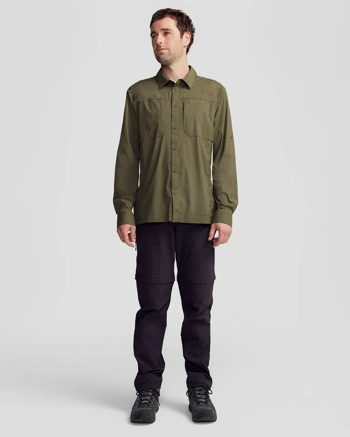 Men’S Ridge Convertible Pants - Black Stingray 1