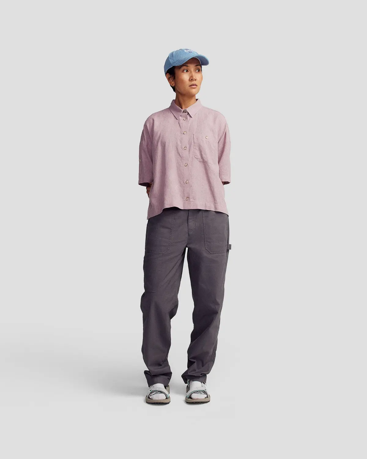 Women’S Weekend Cotton Pants  -  Shale 1