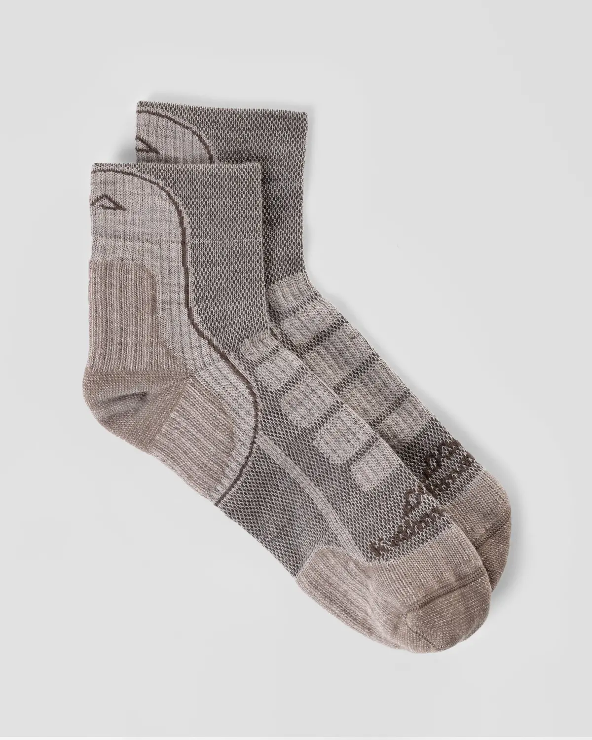 Ridge Wool Blend ¼ Crew Sock - Oatmeal 1