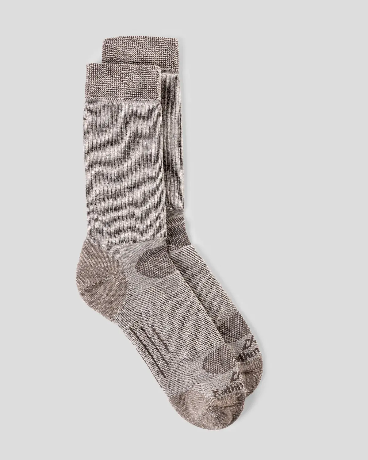 Ridge Wool Blend Mid Calf Sock - Oatmeal 1