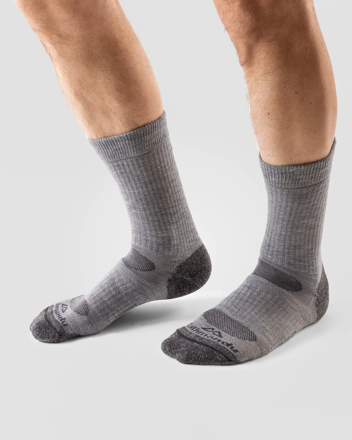 Ridge Wool Blend Mid Calf Sock - Grey Marle 2