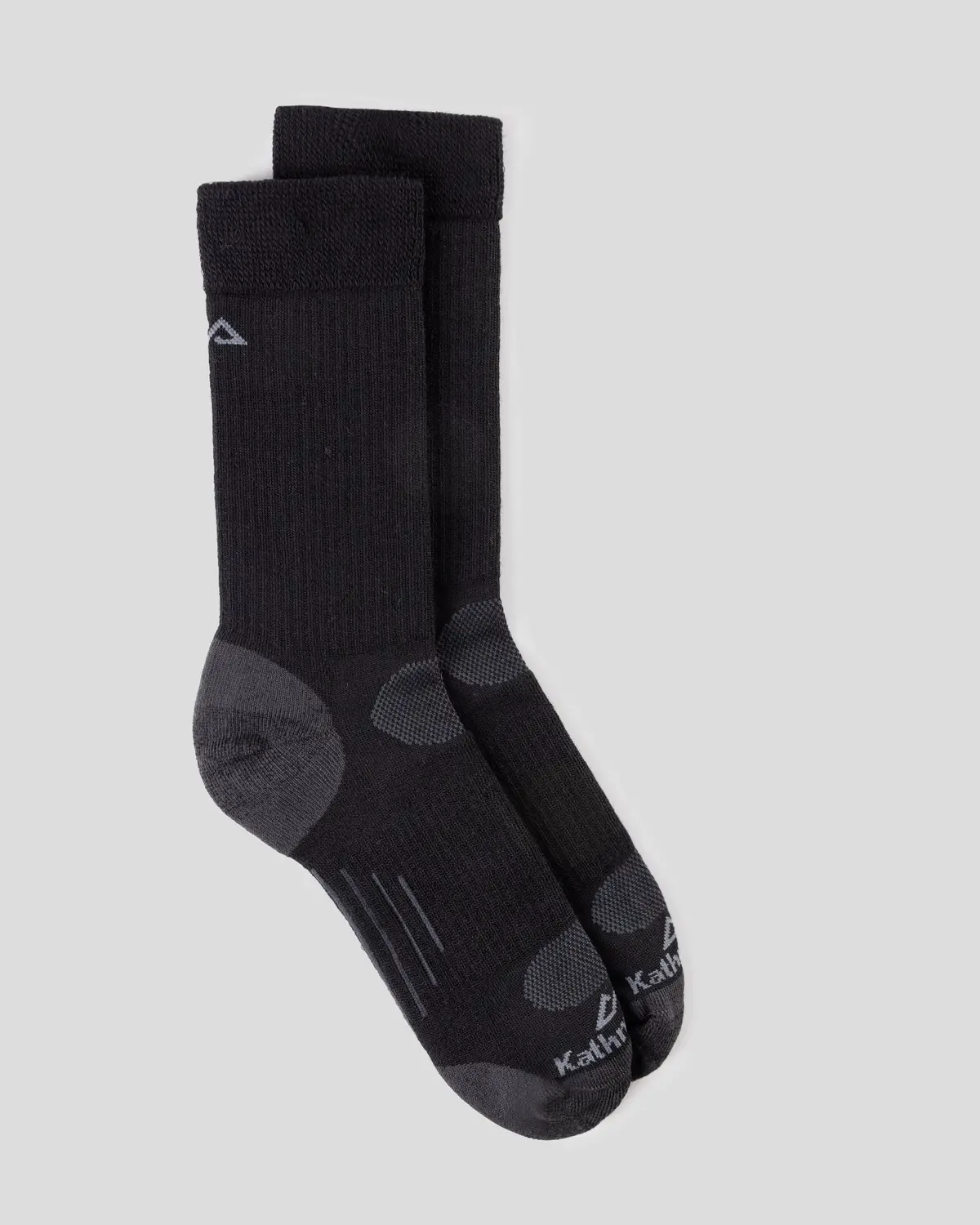Ridge Wool Blend Mid Calf Sock - Black Stingray 1