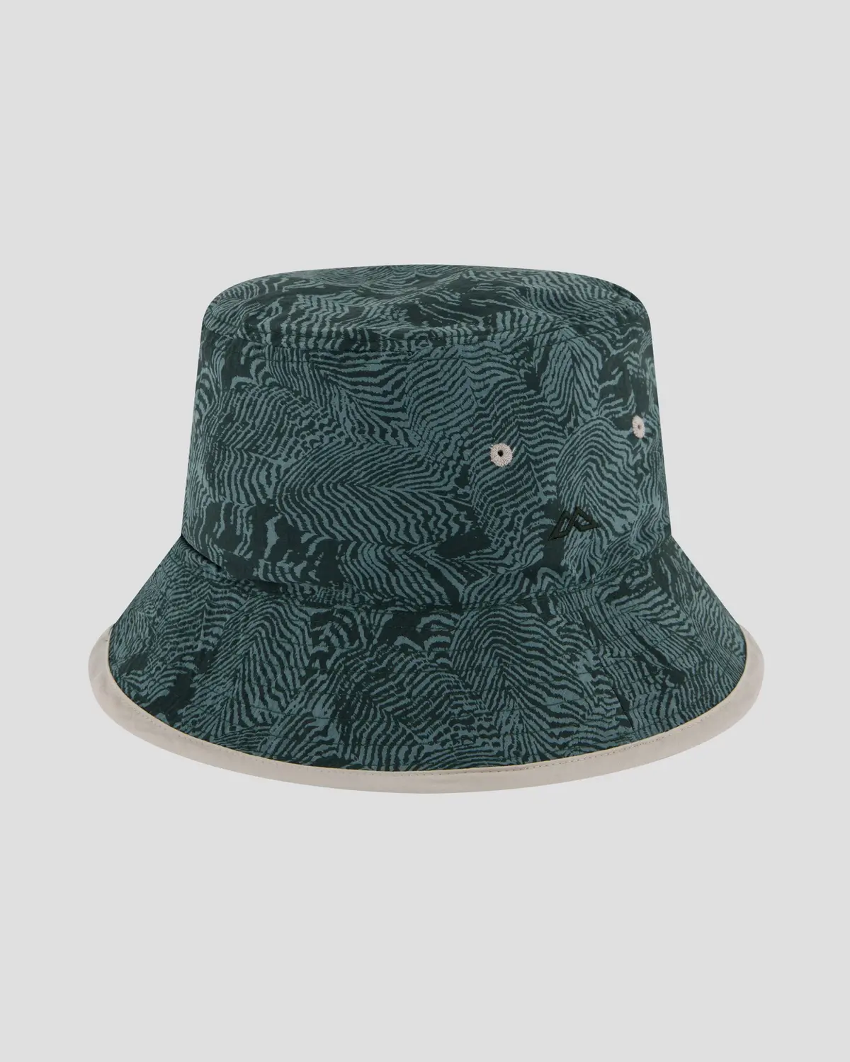 Reversible Bucket Hat - Light Hike/Forest Nature Lines Print 1