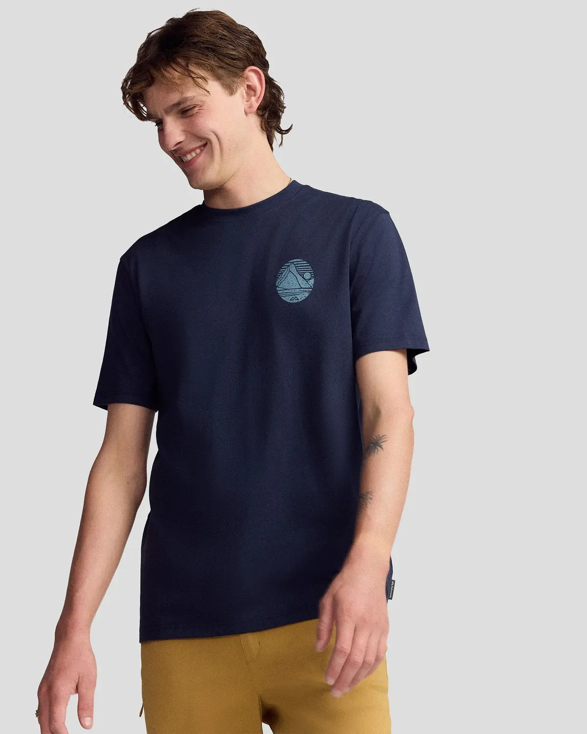 Men’S Mitre Peak Organic Cotton T-Shirt - Pure Navy 1