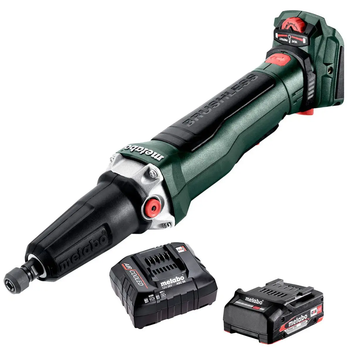 Metabo Gvpb 18 Ltx Bl 11-28 18V Brushless Die Grinder With 1 X 2.0Ah Battery & Charger 1