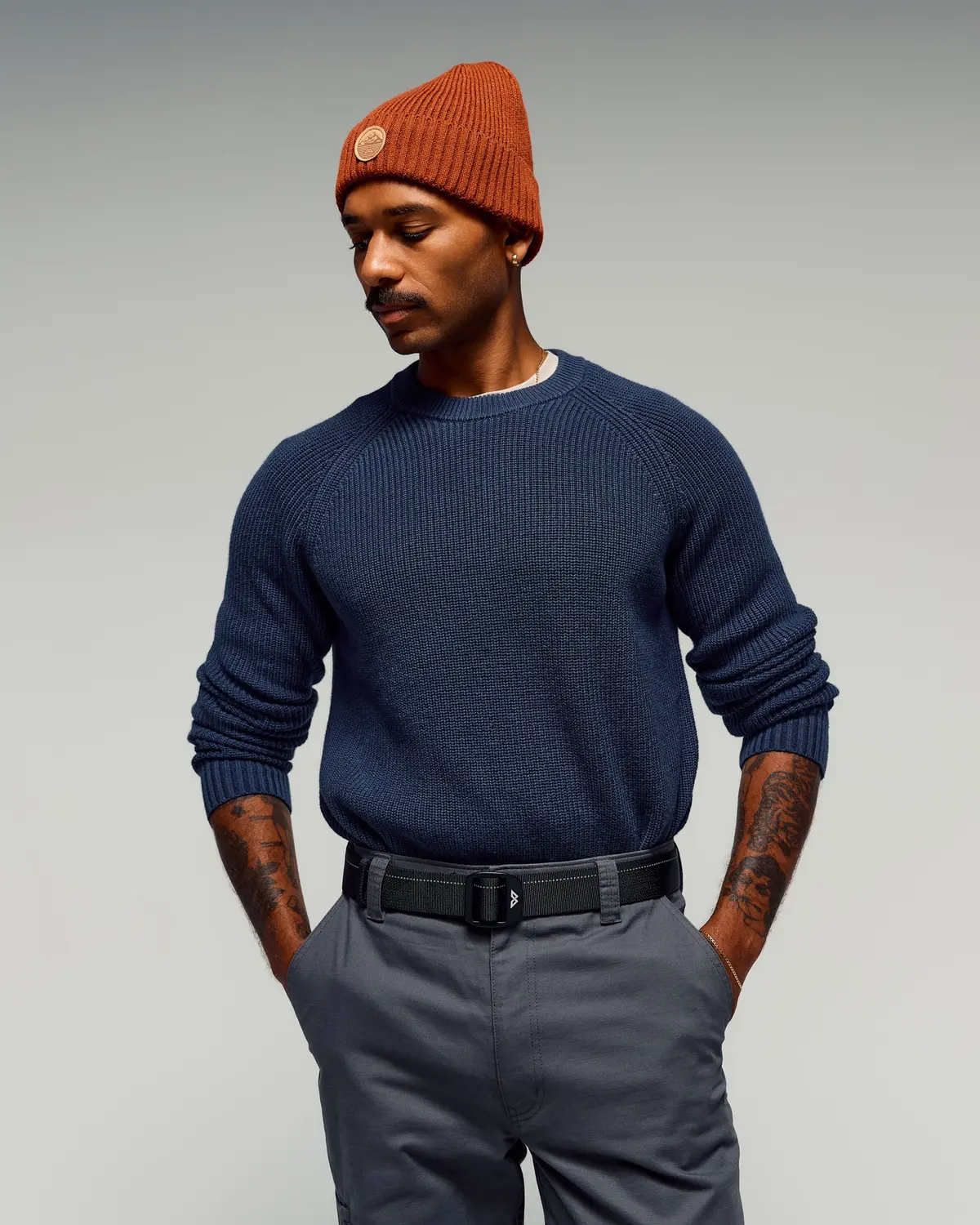 Men's Retreat Merino Blend Crew Pullover -  Pond 1