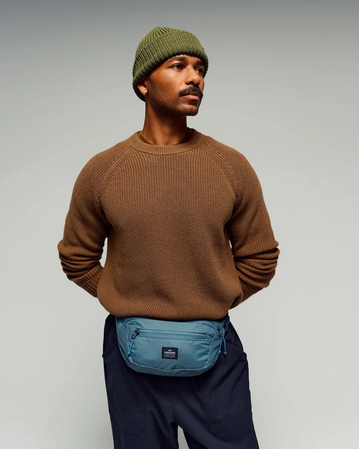 Men's Retreat Merino Blend Crew Pullover -  Jute 1