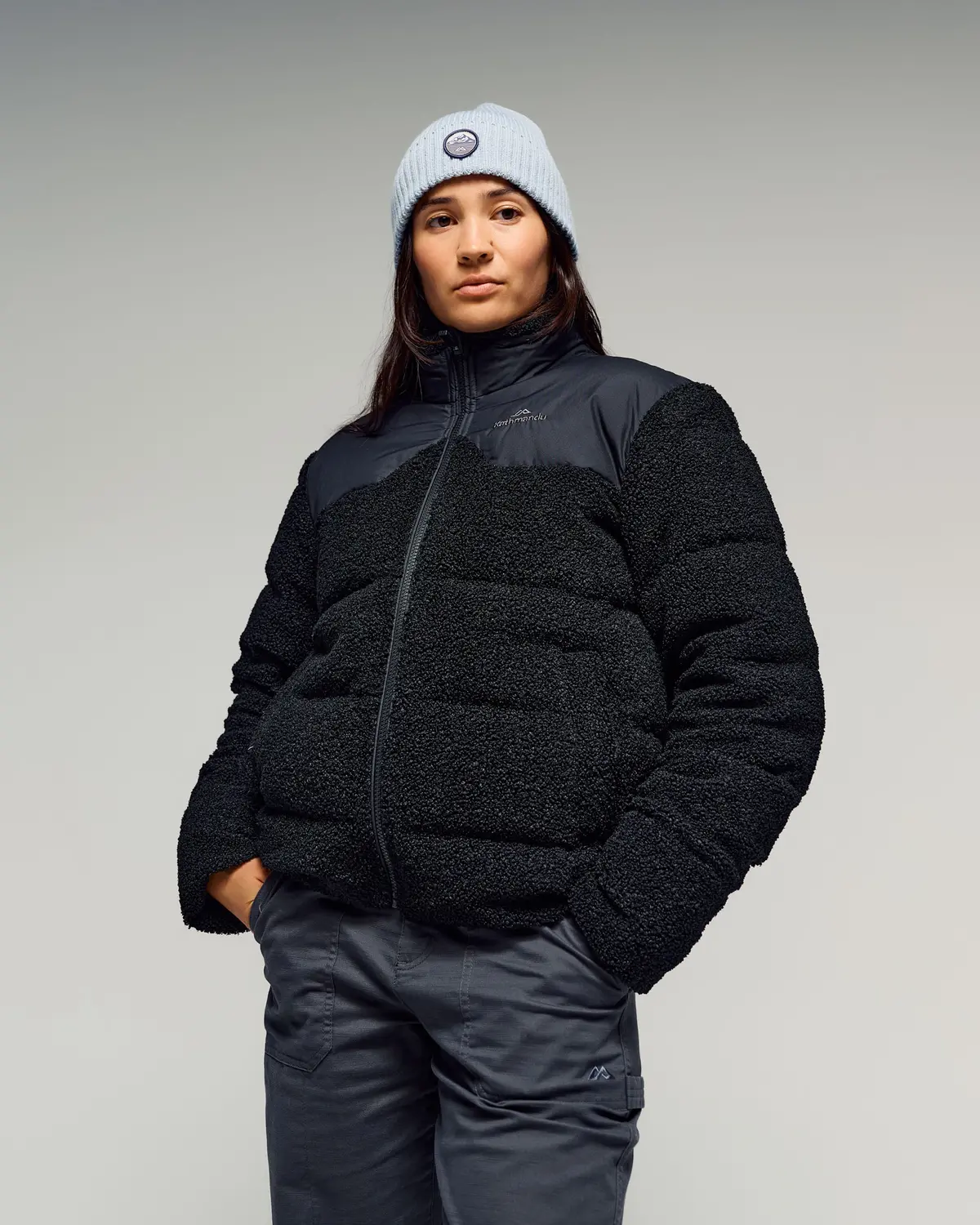 Women's Epiq Hybrid Fleece Jacket - Black Stingray 1
