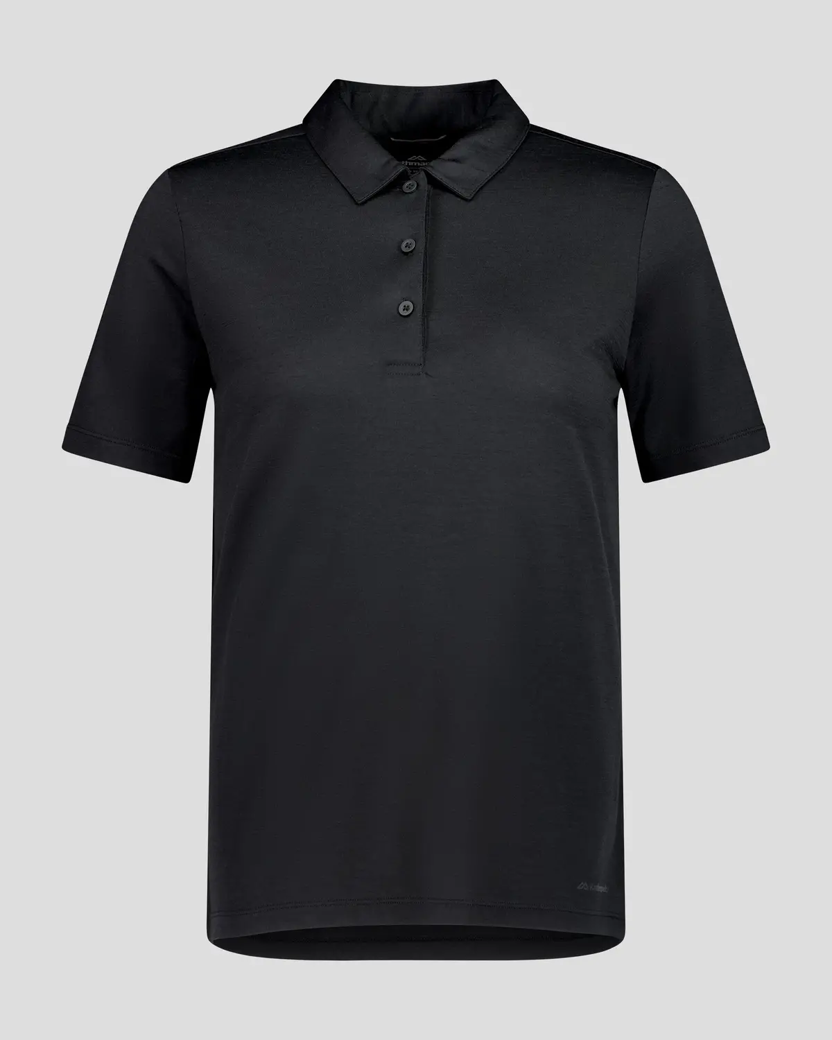 Women's 100% Merino Polo -  Black Stingray 4