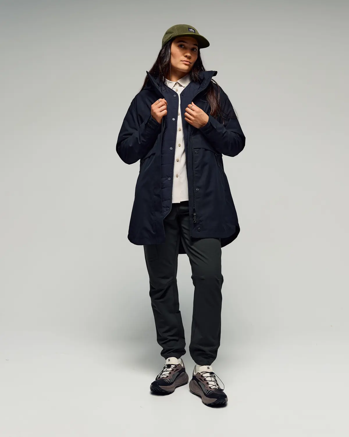 Women's Citytrek 2L Rain Insulated 3In1 Parka -  Black Stingray 1
